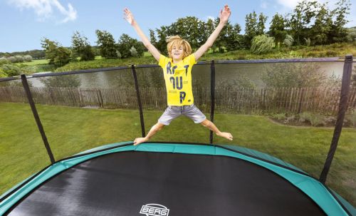 BERG 17ft Oval Grand Champion Trampoline w Safety Net Deluxe