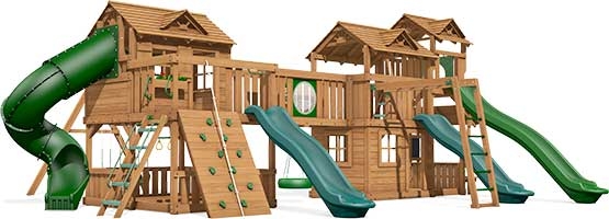 Bridgehampton Premium Pine Swing Set Playset
