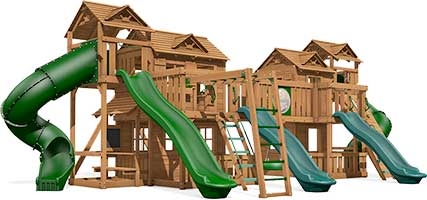 Bridgehampton Premium Pine Swing Set Playset
