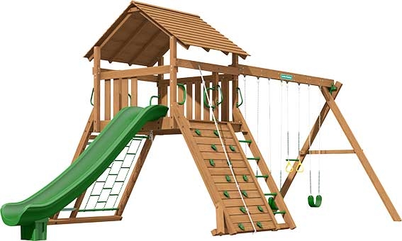 Manchester Premium Pine Swing Set Playset