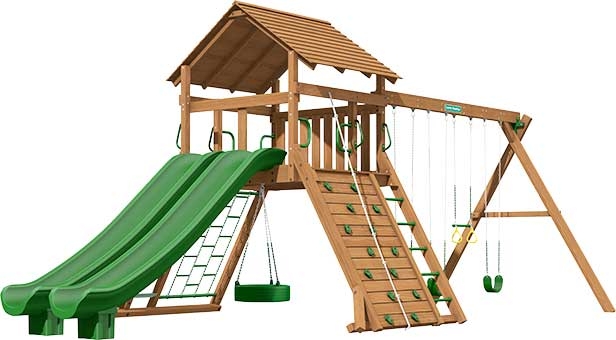 Manchester Premium Pine Swing Set Playset