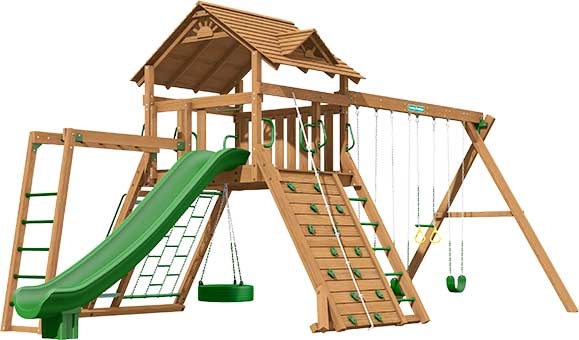 Manchester Premium Pine Swing Set Playset
