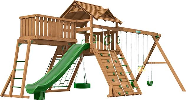 Manchester Premium Pine Swing Set Playset