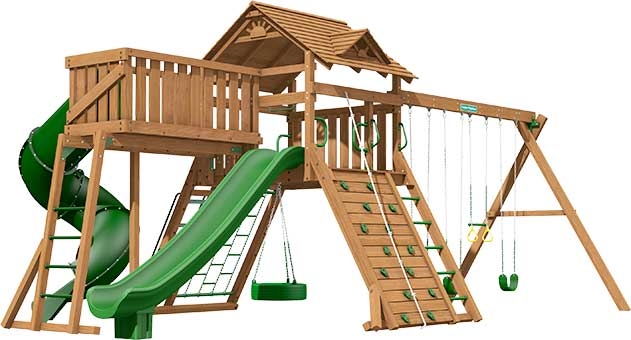 Manchester Premium Pine Swing Set Playset