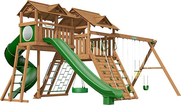 Manchester Premium Pine Swing Set Playset