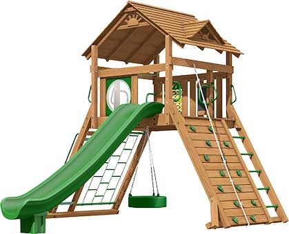 Manchester Premium Pine Swing Set Playset