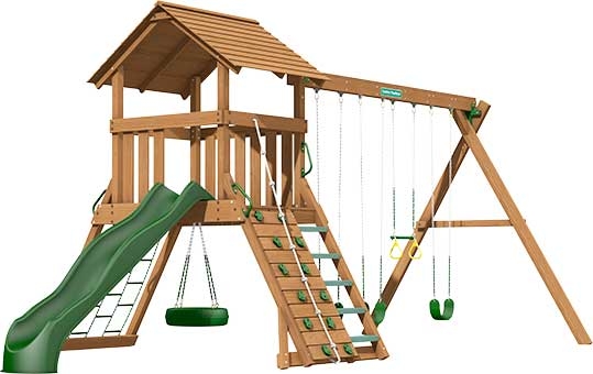 Norfolk Premium Pine Swing Set Playset