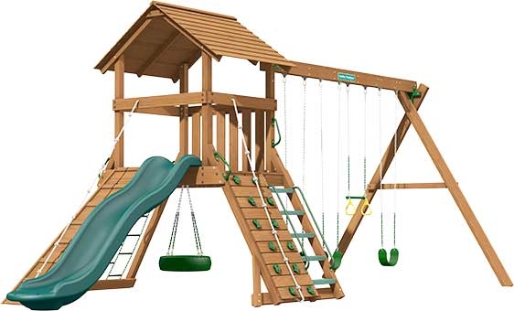 Norfolk Premium Pine Swing Set Playset