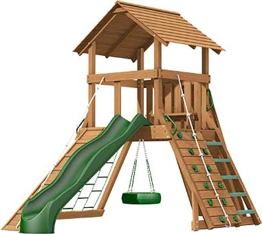 Norfolk Premium Pine Swing Set Playset