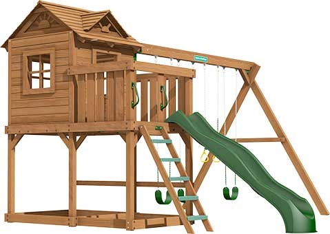 Ridgefield Premium Pine Swing Set Playset