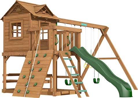 Ridgefield Premium Pine Swing Set Playset