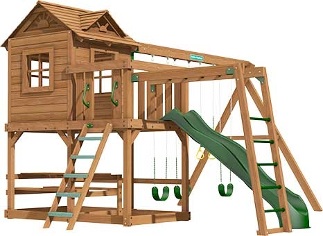 Ridgefield Premium Pine Swing Set Playset
