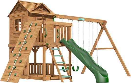 Ridgefield Premium Pine Swing Set Playset