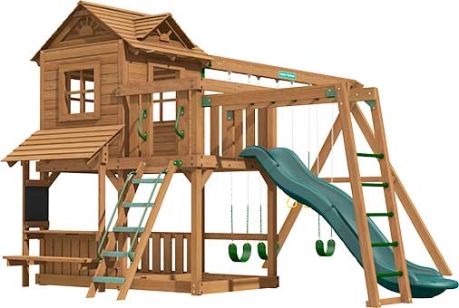 Ridgefield Premium Pine Swing Set Playset