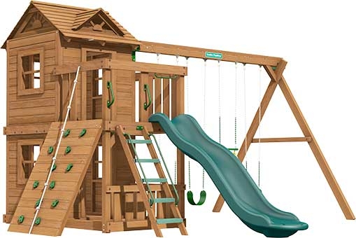 Ridgefield Premium Pine Swing Set Playset