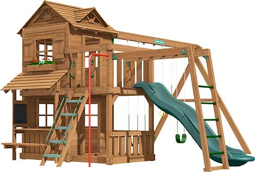 Ridgefield Premium Pine Swing Set Playset