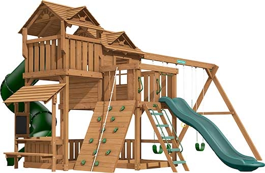 Ridgefield Premium Pine Swing Set Playset