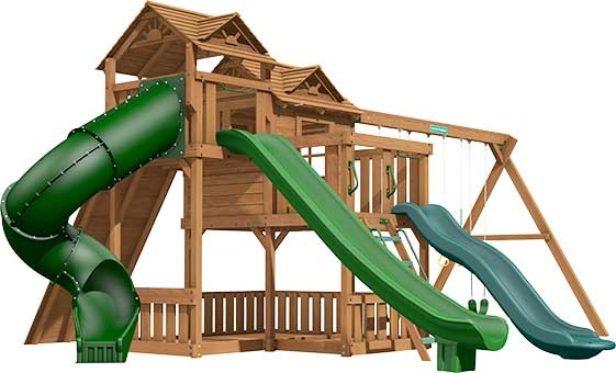 Ridgefield Premium Pine Swing Set Playset