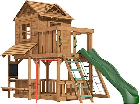 Ridgefield Premium Pine Swing Set Playset