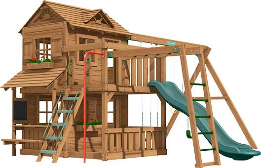 Yorktown Premium Pine Swing Set Playset
