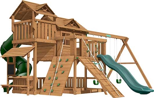 Yorktown Premium Pine Swing Set Playset